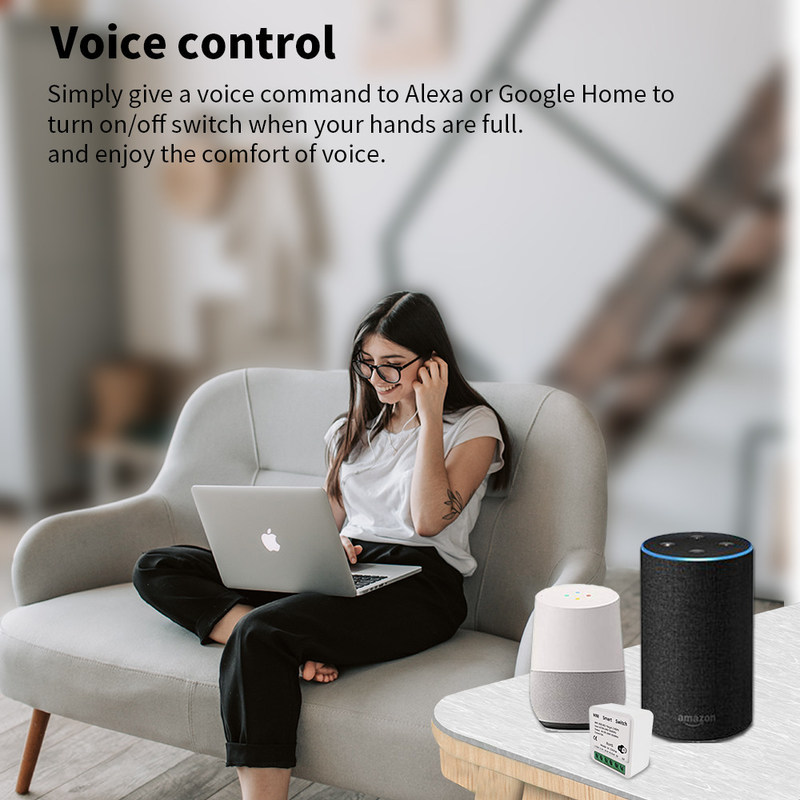 Da vida esperta de Smart do módulo do disjuntor do interruptor de Tuya 16A 10A Wifi temporizador de controle remoto do relé da voz do interruptor do APP