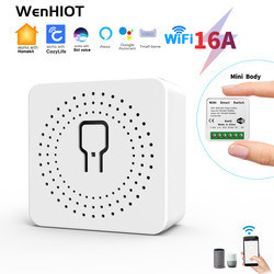 DIY MINI Homekit Mural Switch Botão Modificador Modulo de Relé Trabalhar com tuya wifi app suporte função de controle de voz