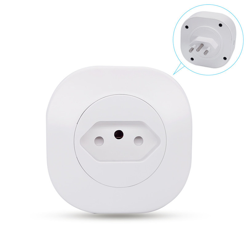 Soquete esperto padrão 16A 220V 127V 50Hz do assoalho de Brasil da tomada de poder do soquete de Tuya WIFI Smart
