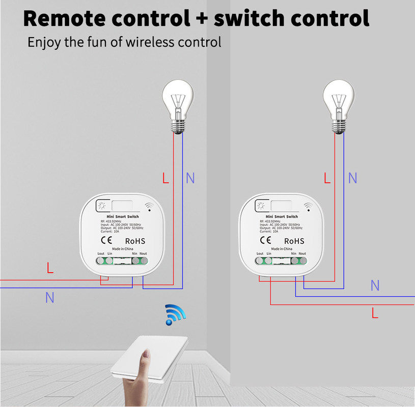 tipo sem fio auto impermeável do interruptor 86 da parede 16A - interruptor da luz remoto posto