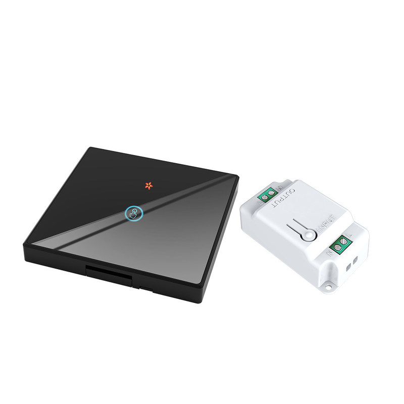 Tuya Wi-Fi controle remoto sem fio interruptor painel de vidro temperado com mini smart breaker melhor escolha para circuito versão antiga