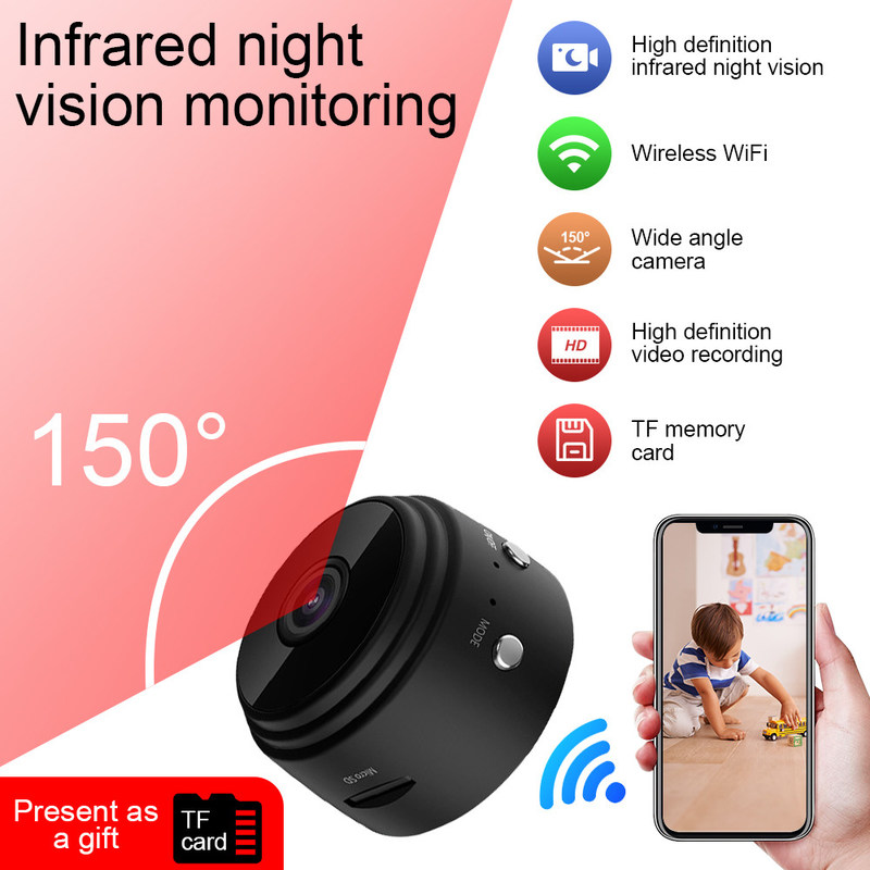 Aplicação de voz Remote Wireless Smart Security A9 Camera mais rentável suporte de controle de aplicativo e funções de verificação remotamente