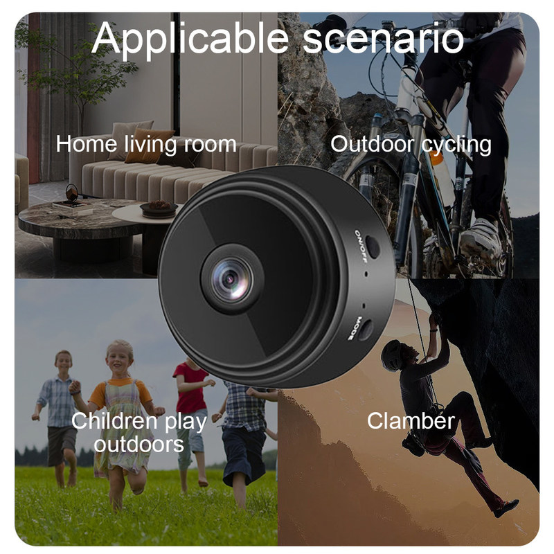 Aplicação de voz Remote Wireless Smart Security A9 Camera mais rentável suporte de controle de aplicativo e funções de verificação remotamente