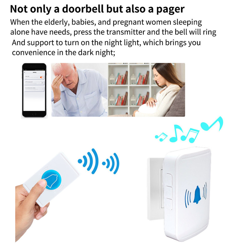 câmera esperta de controle remoto da campainha de Wifi da definição alta video sem fio de Bell de porta 30W