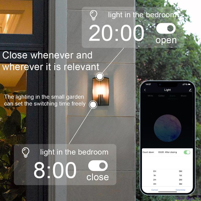 Grafittis Bluetooth RGB do agregado familiar 	Luz da decoração da atmosfera do bulbo do bulbo 9W do diodo emissor de luz de Wifi