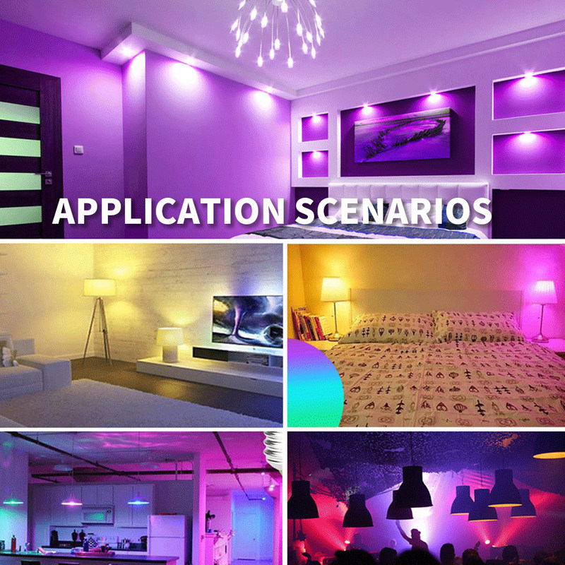 Lâmpadas LED RGB com capacidade de controlo remoto