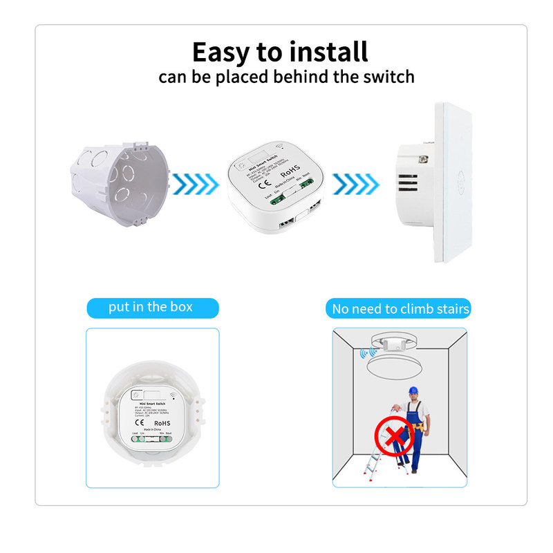 Interruptor da luz esperto branco da linha da C.A. 100-240V Homekit do interruptor 86*86*40mm de Zigbee