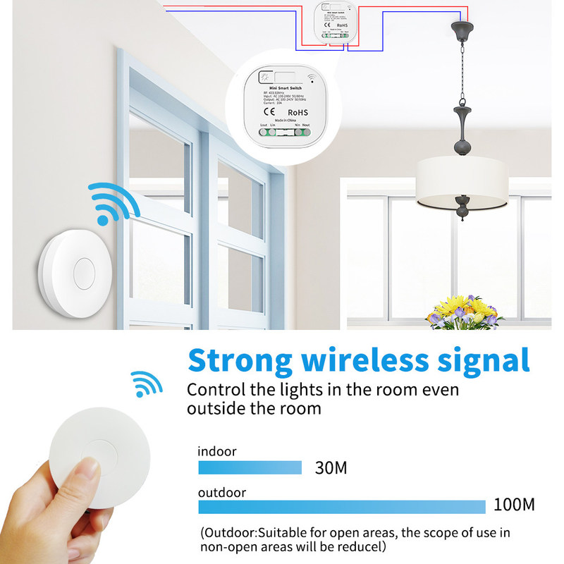 Interruptor da luz esperto branco da linha da C.A. 100-240V Homekit do interruptor 86*86*40mm de Zigbee