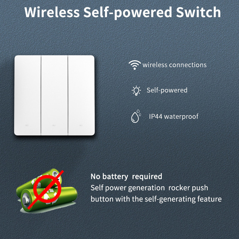 Tuya Wireless Remote Control Switch controlador e receptor correspondência com Tuya módulo suporte Google Alexa controle de voz