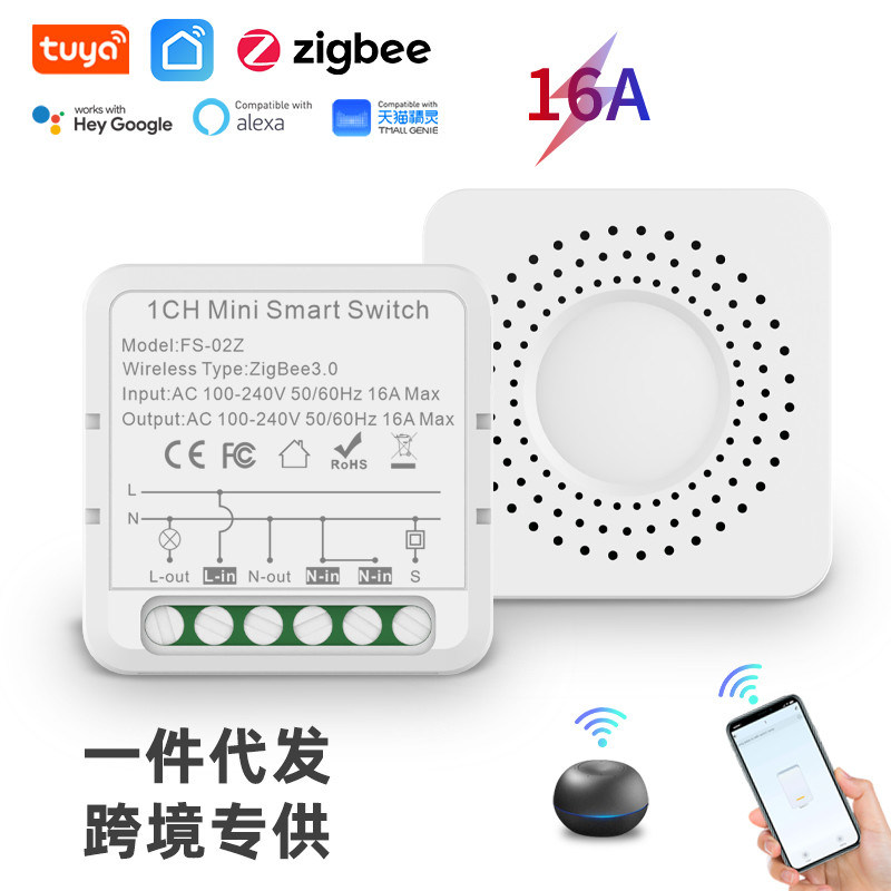 Comutadores inteligentes wifi Controle remoto e de voz com programação e automação, monitorização de energia, fácil instalação e configuração,