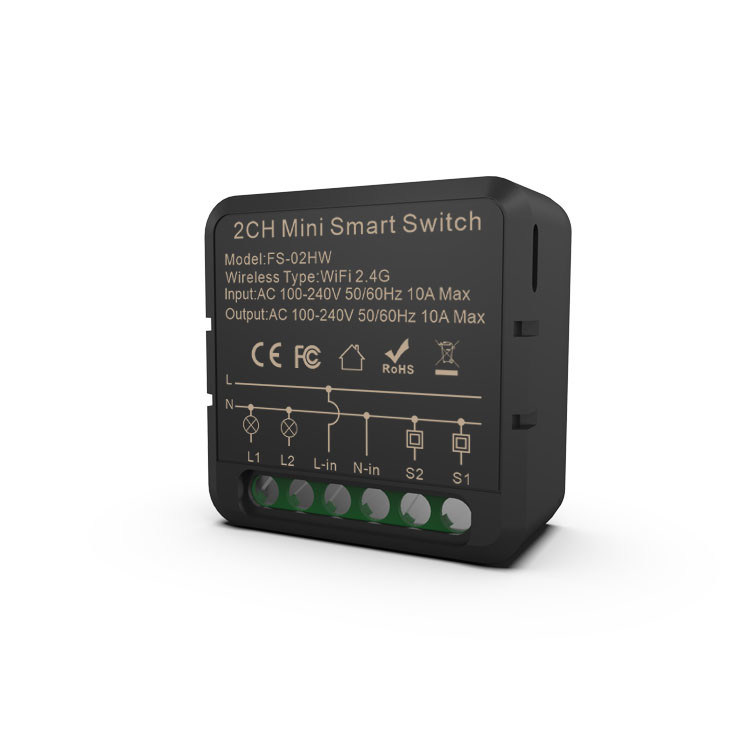 Comutadores inteligentes wifi Controle remoto e de voz com programação e automação, monitorização de energia, fácil instalação e configuração,