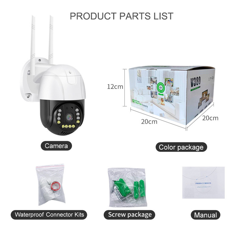 Versão WIFI Adaptador AC Alimentado Smart Monitor Câmera Com Visão Noturna E Dual-Way Audio Câmera inteligente