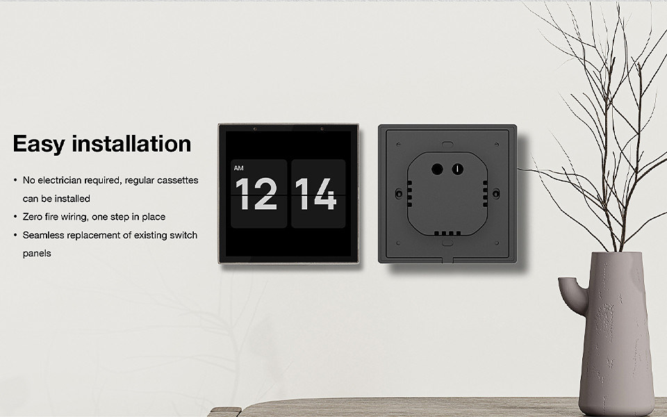 110V-240V Preto Smart Home Touch Screen controle de casa inteligente Painel de conexão inteligente múltipla controle de voz incorporado
