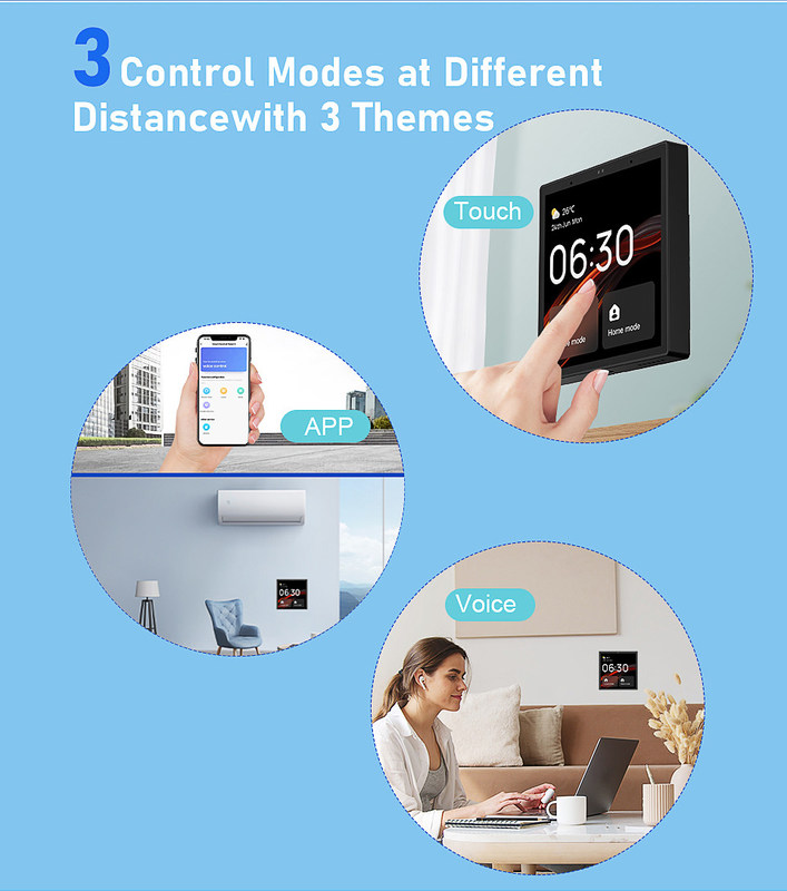 Controlador de Display Inteligente de 4 polegadas A solução perfeita de automação doméstica inteligente conectada a todos os produtos domésticos inteligentes