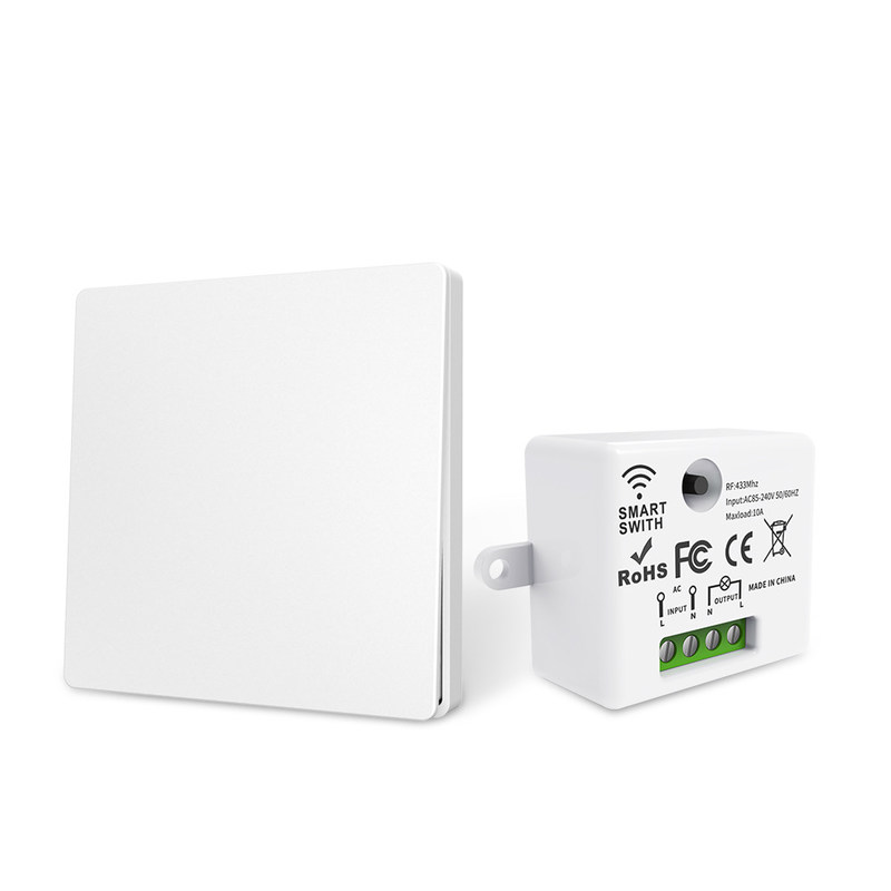 ABS Wireless Remote Control Switch 86 * 86 * 32mm Para Operação Fácil sem necessidade de bateria, suporte a várias opções de cena de controle.