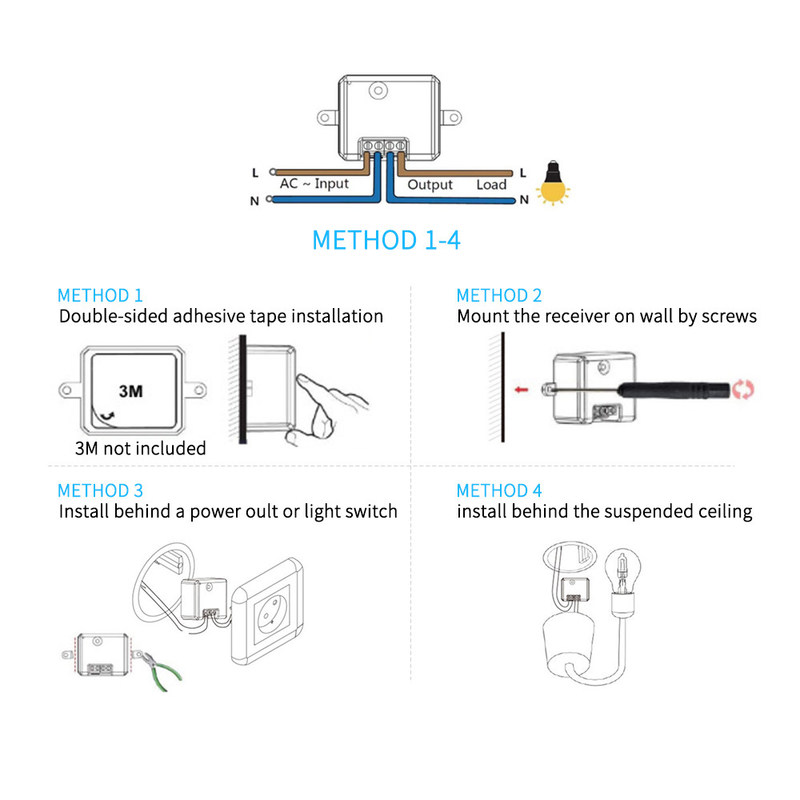 ABS Wireless Remote Control Switch 86 * 86 * 32mm Para Operação Fácil sem necessidade de bateria, suporte a várias opções de cena de controle.
