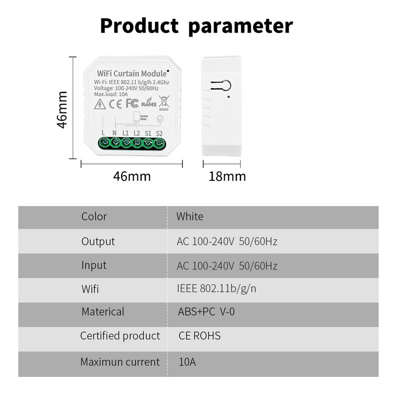 Comutadores inteligentes wifi Controle remoto e de voz com programação e automação, monitorização de energia, fácil instalação e configuração