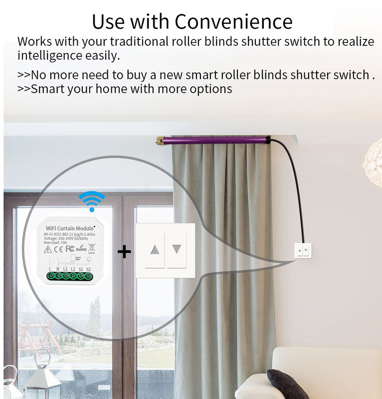 Comutadores inteligentes wifi Controle remoto e de voz com programação e automação, monitorização de energia, fácil instalação e configuração