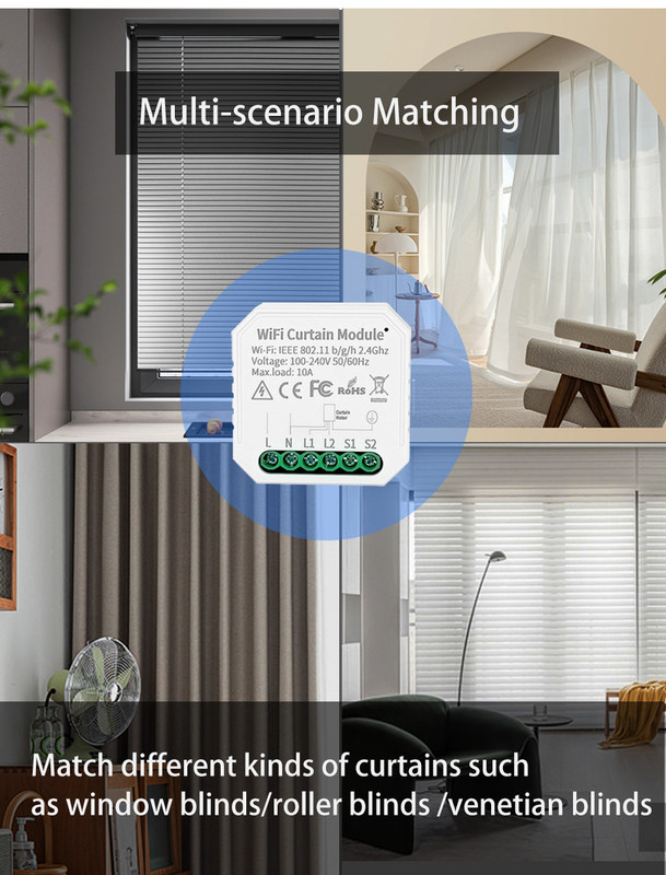 Comutadores inteligentes wifi Controle remoto e de voz com programação e automação, monitorização de energia, fácil instalação e configuração