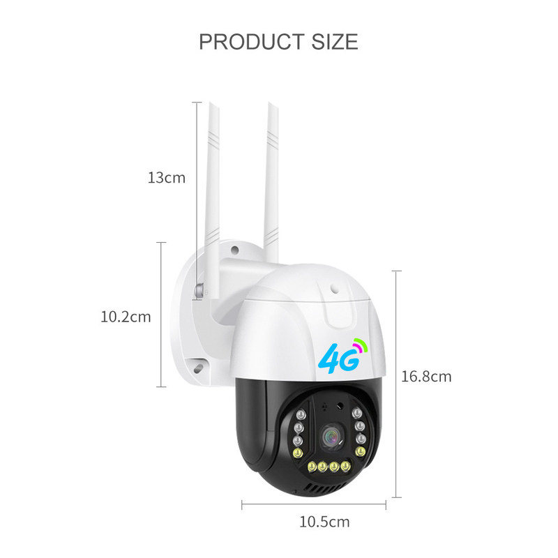4G versão 1080p Smart Rotatable Camera With Night Vision Tecnologia avançada de vigilância fornecer sistema de segurança