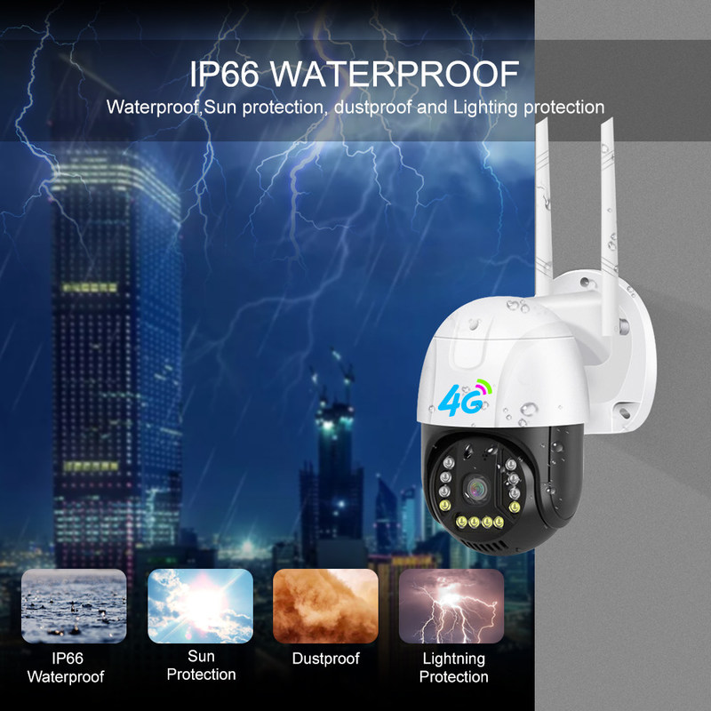 4G versão 1080p Smart Rotatable Camera With Night Vision Tecnologia avançada de vigilância fornecer sistema de segurança