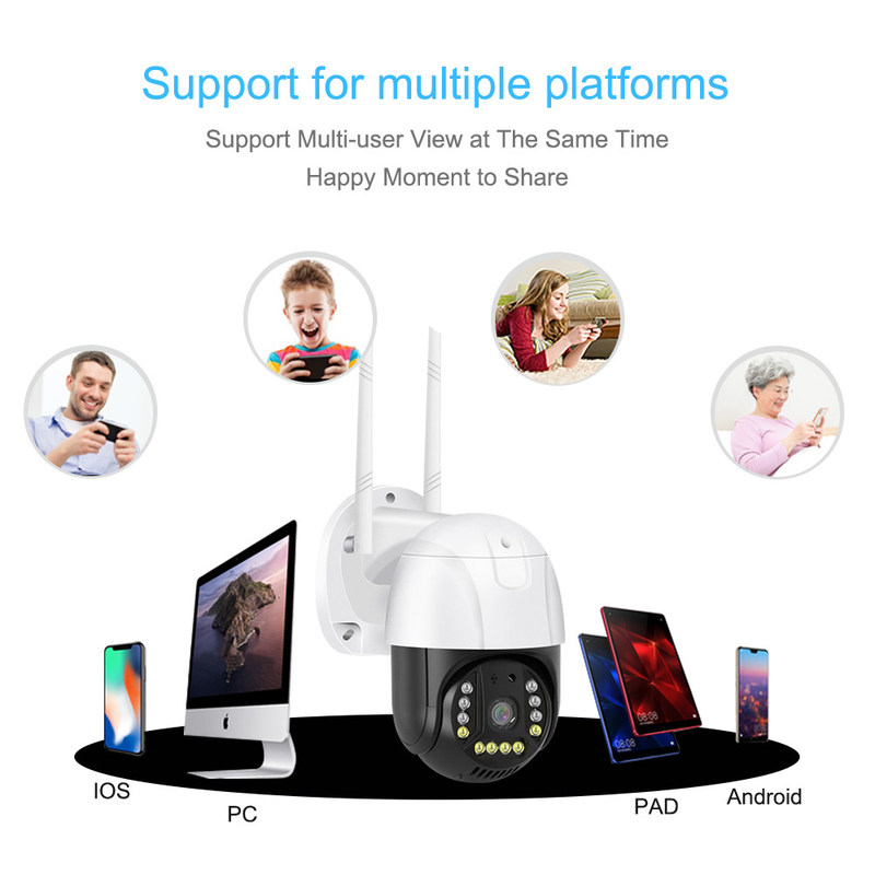 WIFI Smart Monitor Câmera Multi Ângulo Monitoramento Com Acesso Remoto Fornecer a maior segurança garantia de segurança em casa