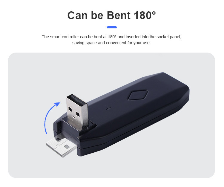 Versão USB universal Homekit Smart Switch Voltagem nominal 3V-5V fácil portátil e suporte controle remoto muitas funções