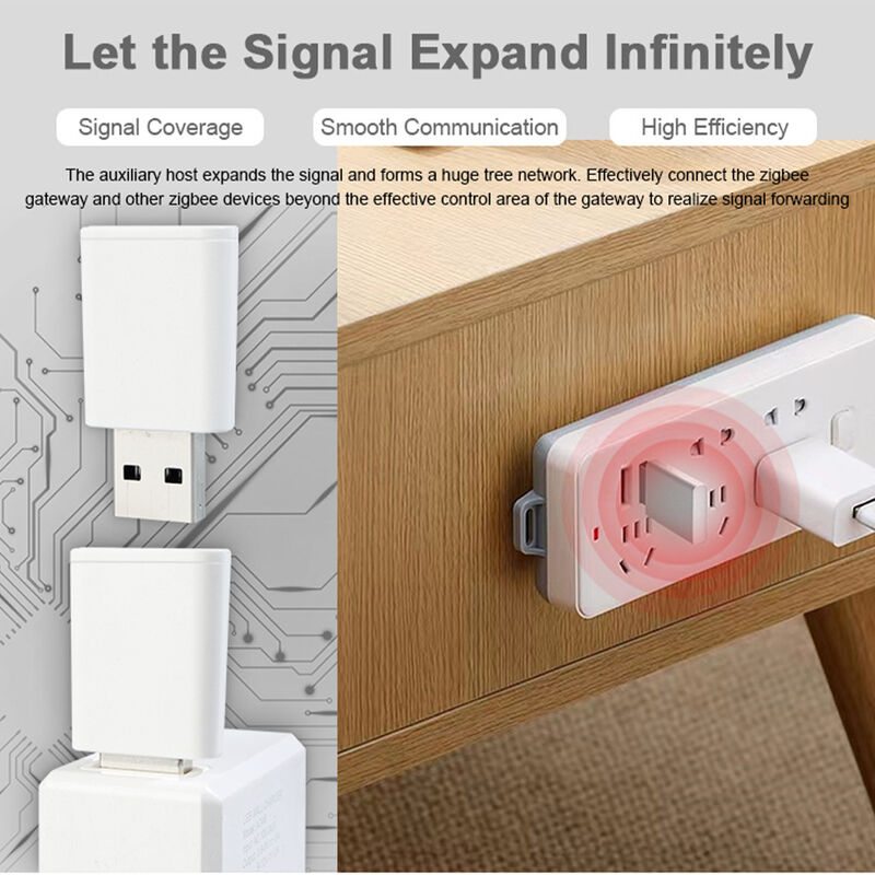 SIXWGH Tuya Zigbee 3.0 USB Repeater / Signal Booster Plug Play Range Extender Smart Home 30m Cobertura Funciona com o aplicativo Alexa/Google