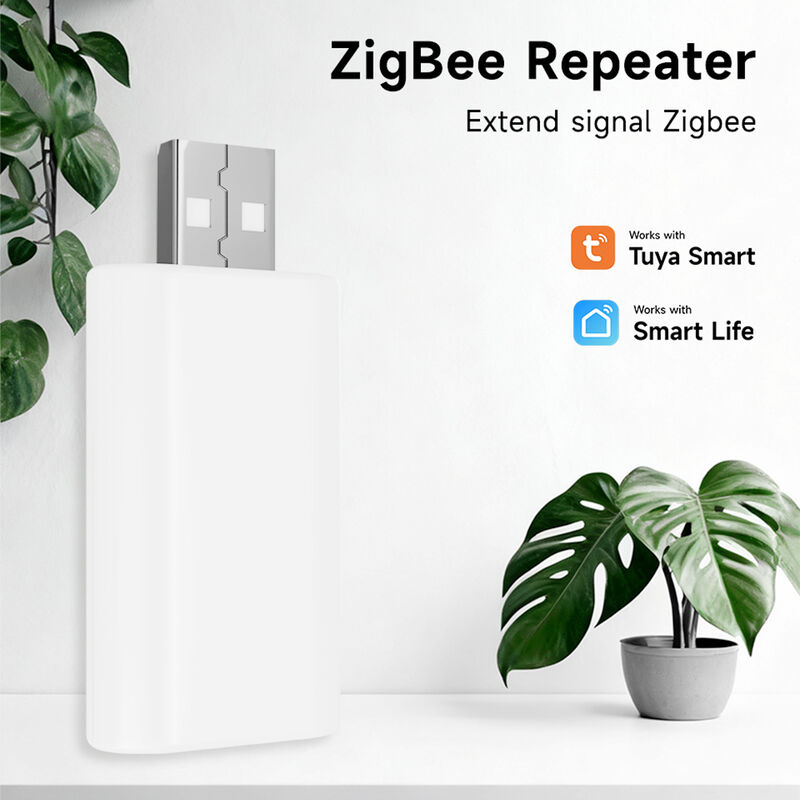 SIXWGH Zigbee Repetidor de sinal Extensor Tuya Smart Gateway USB Plug & Play Extensões de alcance 20-30m Large Home Mesh Network