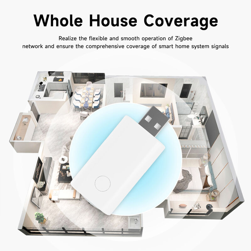 SIXWGH Zigbee Repetidor de sinal Extensor Tuya Smart Gateway USB Plug & Play Extensões de alcance 20-30m Large Home Mesh Network