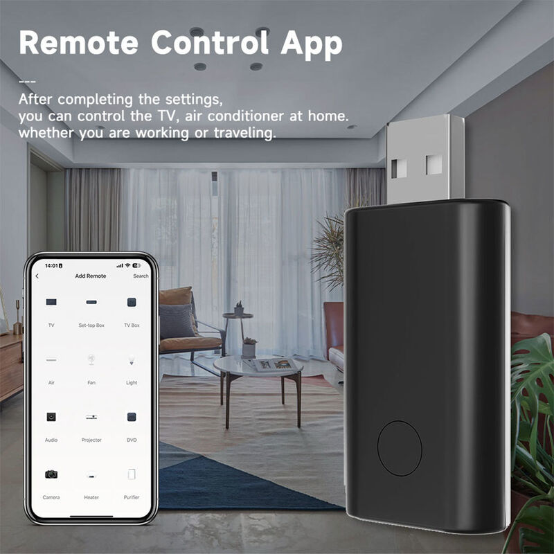 SIXWGH Universal IR Wi-Fi Remote Control com Alexa / Google Home App Control Tuya OS Design giratório para Hub Smart Home Hotel RV