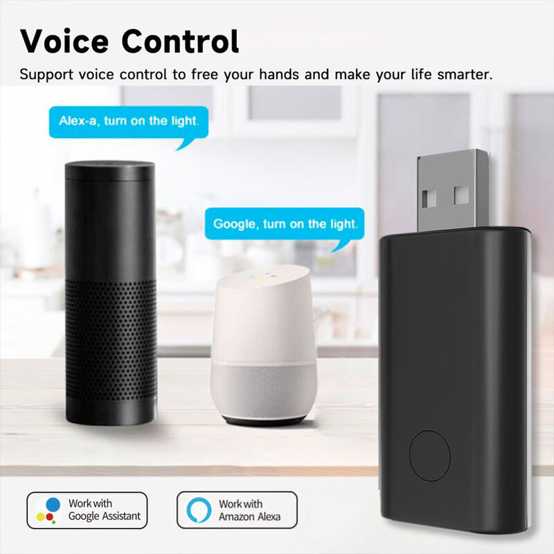 SIXWGH Universal IR Wi-Fi Remote Control com Alexa / Google Home App Control Tuya OS Design giratório para Hub Smart Home Hotel RV