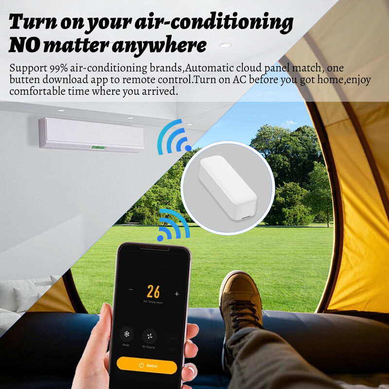 SIXWGH Universal Smart IR Remote Control com Zigbee Hub Funciona com Alexa e Google Home APP Hotel Use Design Rotável