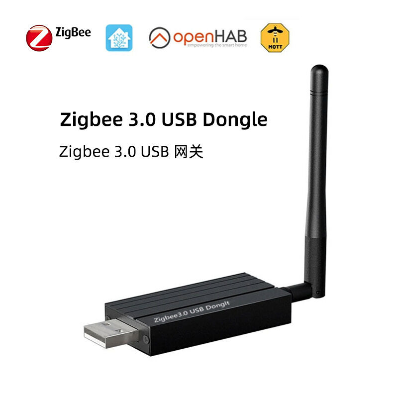 SIXWGH Zigbee 3.0 USB Dongle Plus Gateway Universal para Casa Inteligente Sem Fio com Ganho de +20dBm para Home Assistant Zigbee2MQTT, OpenHAB