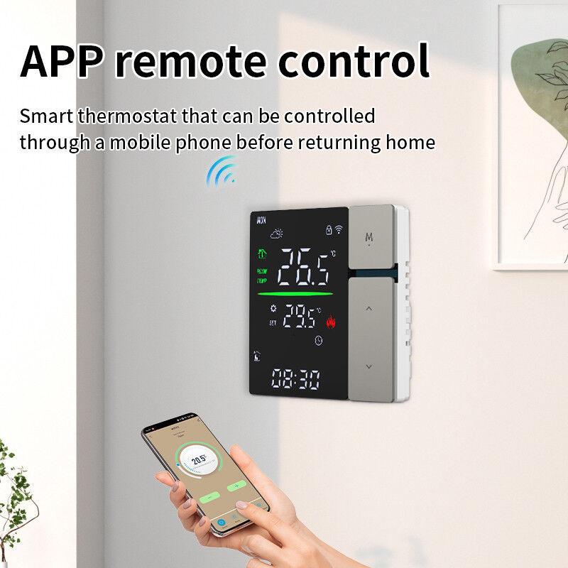 SIXWGH WIFI Smart Thermostat, controlo de voz e APP Thermostat programável para aquecimento eléctrico caldeira de água para uso doméstico e de escritório