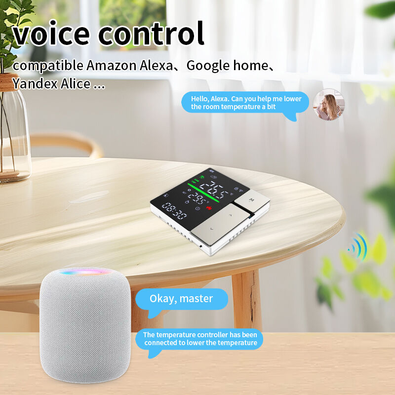 SIXWGH WIFI Smart Thermostat, controlo de voz e APP Thermostat programável para aquecimento eléctrico caldeira de água para uso doméstico e de escritório