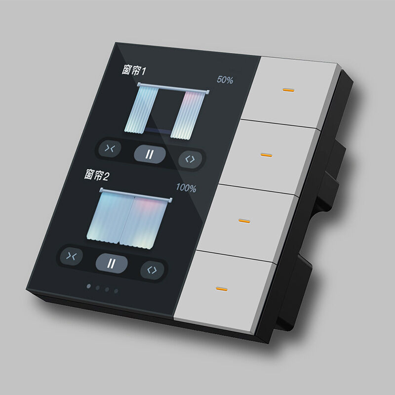 SIXWGH Smart Life Smart Touch Switch 4 Gang WiFi Zigbee Painel Radar Sensor Colorido Personalizado Luxo Casa Hotel Escritório