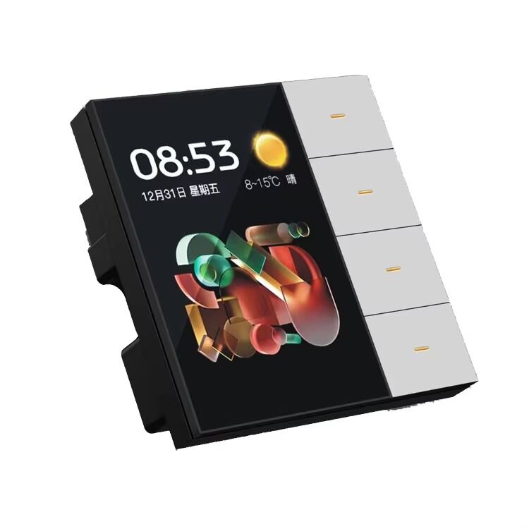 SIXGWH para Interruptor Inteligente Zigbee Touch Pro 4-Gang Sensor Radar Temperatura de Cor Controle de Cortina Dimerizável IP66 Impermeável 220V Smart Life