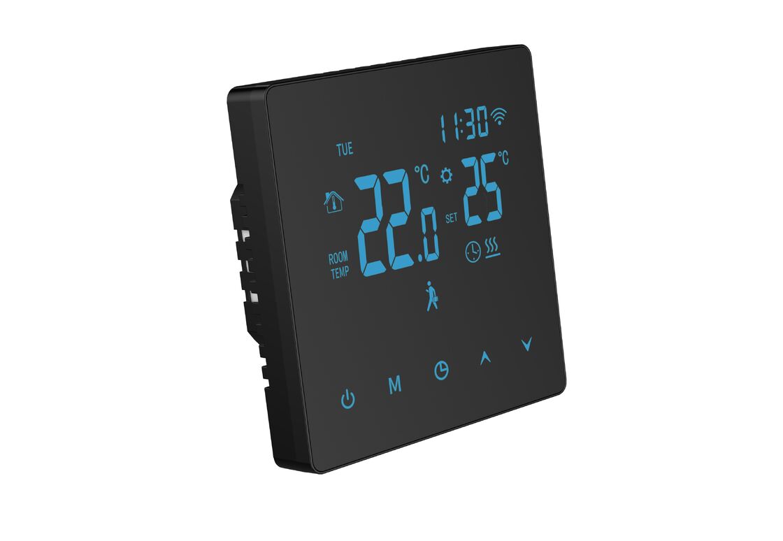 Controlador de Termostato Inteligente de Aquecimento por Piso com WiFi, Controle de Voz, APP, Display LED para Uso Doméstico e Comercial