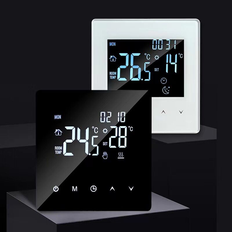 Controlador de Termostato Inteligente de Aquecimento por Piso com WiFi, Controle de Voz, APP, Display LED para Uso Doméstico e Comercial