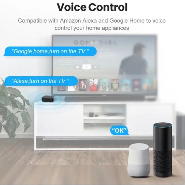 SIXWGH Tuya Smart Controle Remoto EUA/UE/PL Compatível com Alexa Google Home Cobertura 360° Certificado FCC Controle Remoto Inteligente Zigbee IR 5V WiFi