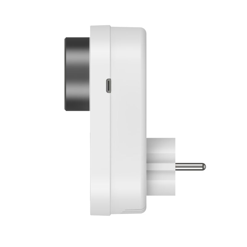 Controlador de temperatura inteligente de modo duplo 16A 100-240V Conectividade Alexa/WiFi Alarme temporário de botão LED para tomada de tomada de energia