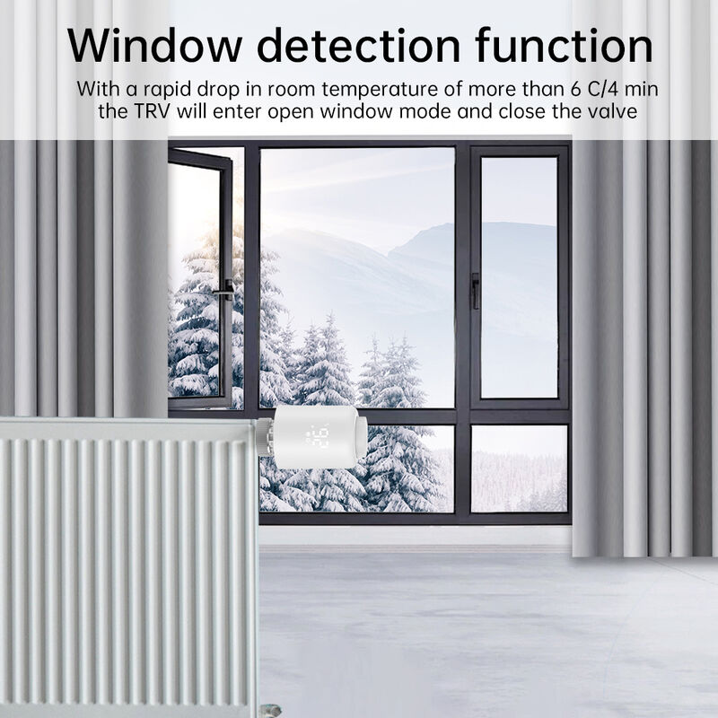 SIXWGH Tuya Zigbee 3.0 TRVL Termostato Inteligente Atuador de Radiador Válvula Controlador de Temperatura Programável Android Flip Home
