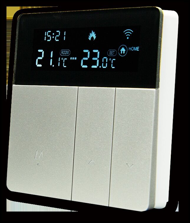 SIXWGH Termostato Wi-Fi Inteligente Tuya App Controle de Voz 16A Carga LCD Controlador de Temperatura Programável para Hotéis com Piso Elétrico