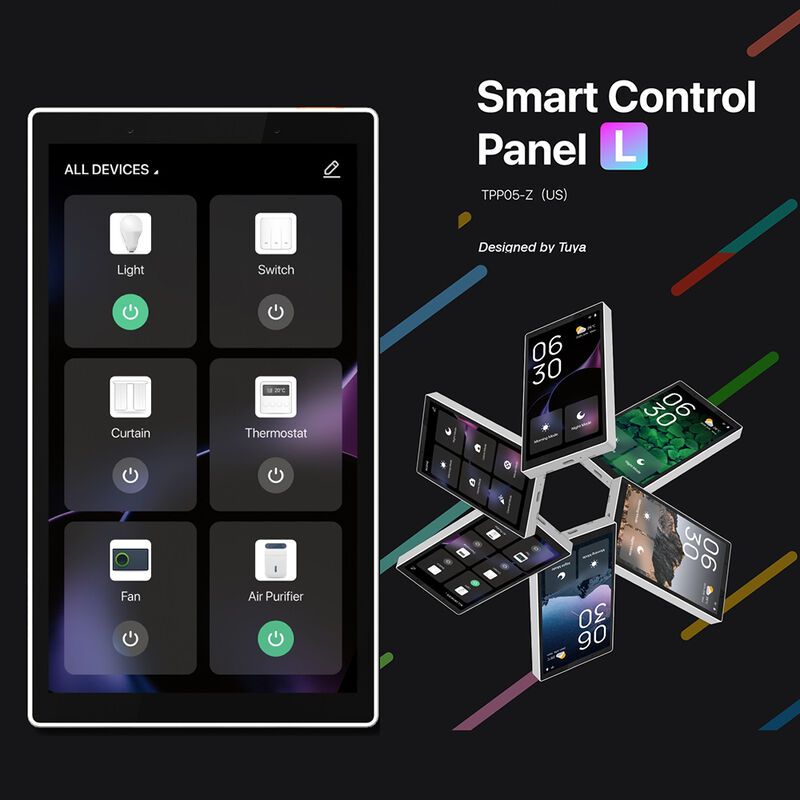 Painel Hub Casa Inteligente Tuya de 5 Polegadas com Tela Sensível ao Toque WiFi, Gateway de Automação Alexa/Google Home, Energia Elétrica para Casas Inteligentes Externas