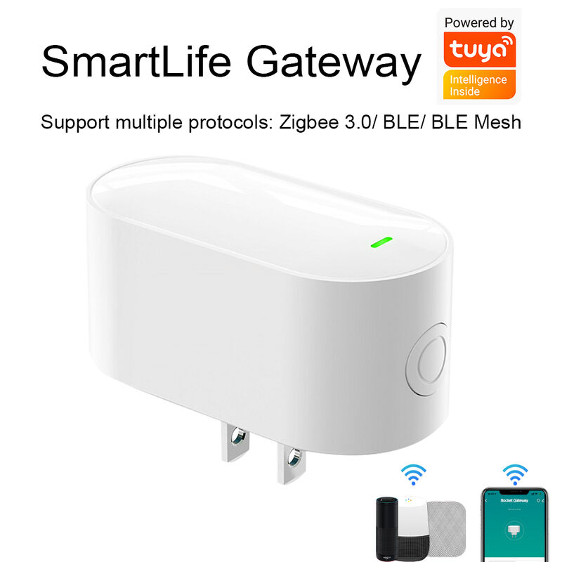 SIXWGH Smart Life Tuyz Zigbee para Bluetooth Gateway Hub Carregador USB 3 em 1 Multi-Protocolo Dispositivos de Casa Inteligente Alexa/Google Home