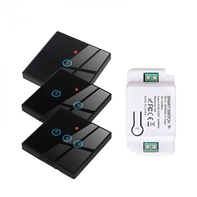 Tuya Alexa Timer Smart Switch 10A Relay Module Função Remote Smart Switch suporte Google Alexa controle de voz fácil de instalar 2