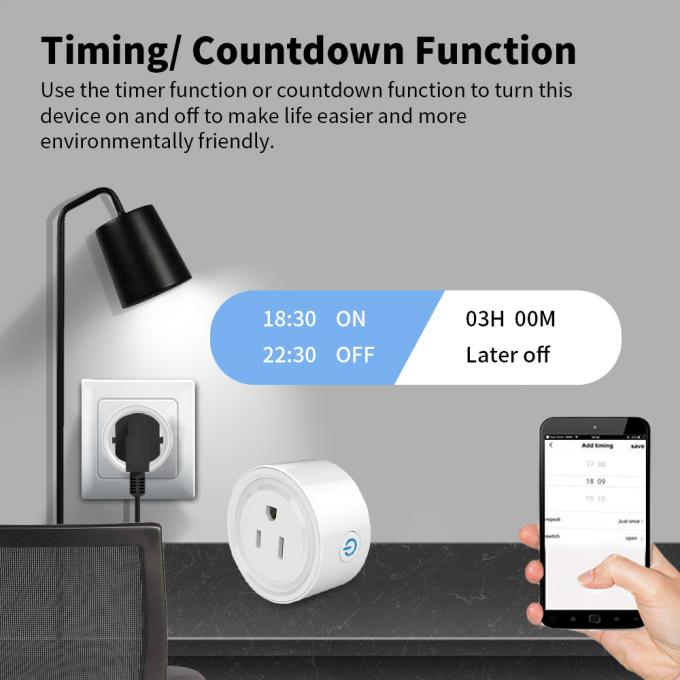Da domótica esperta do soquete de parede de Wifi da tomada dos E.U. soquete exterior sem fio de Zigbee 4