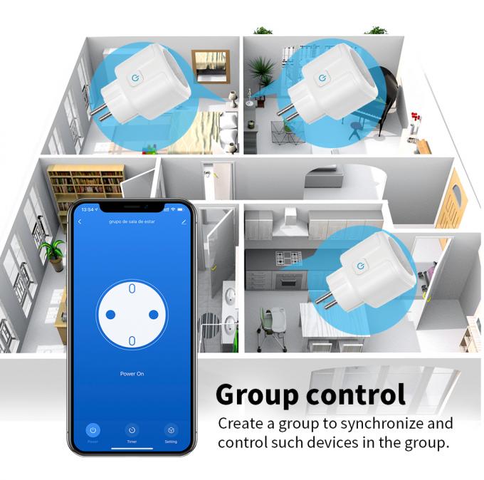 Soquete remoto do interruptor de Tuya Smart Wifi da tomada da UE do soquete da ampola de Zigbee 3