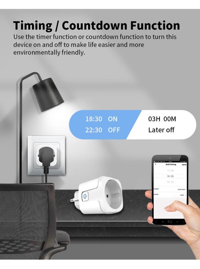 Soquete remoto do interruptor de Tuya Smart Wifi da tomada da UE do soquete da ampola de Zigbee 4